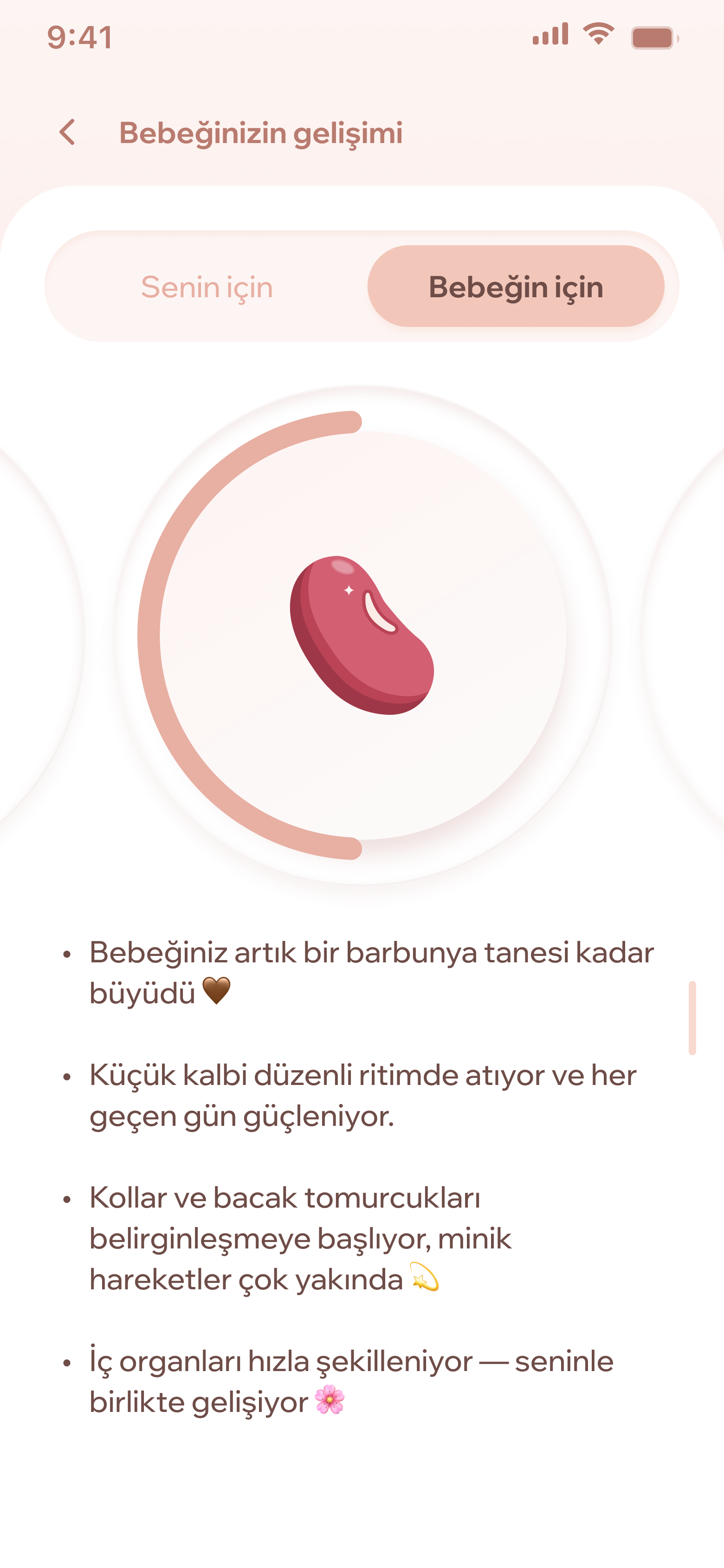 Baby development tracker